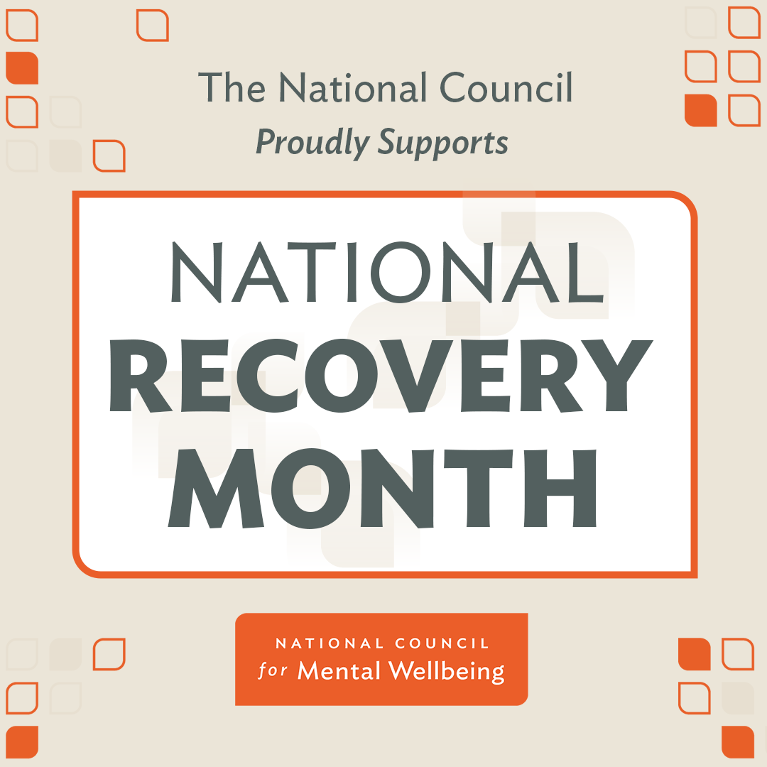 social media graphic celebrating national recovery month