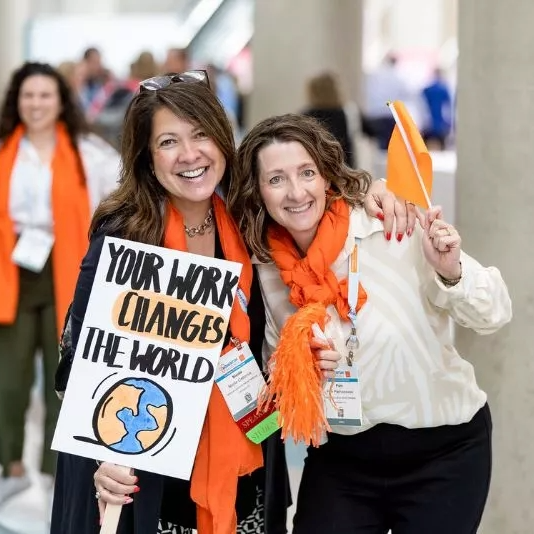 natcon attendees smile for the camera